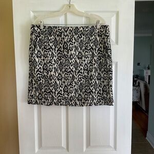 Ripskirt Hawaii Tribal Black & Beige Wrap Short Skirt Size XL